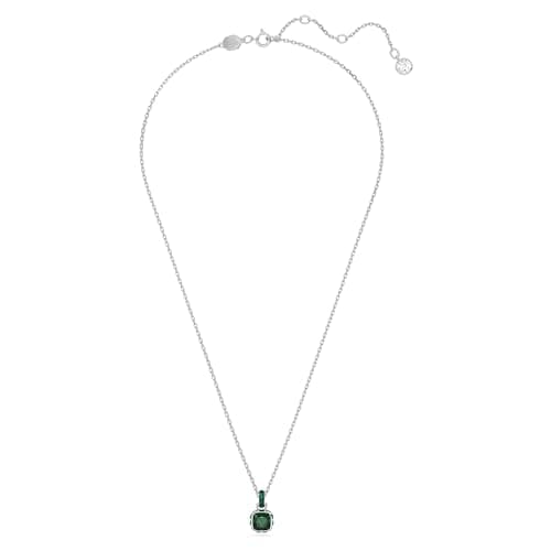 Swarovski Birthstone Stud Earring Collection for Fashionable Women with Square-Cut Stone and Crystals, Rhodium Finish
|
