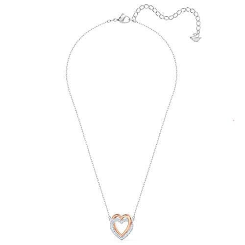 Swarovski Infinity Heart Jewelry Collection - Rose Gold & Rhodium Tone Finish Necklaces and Bracelets for Women
| Swaro