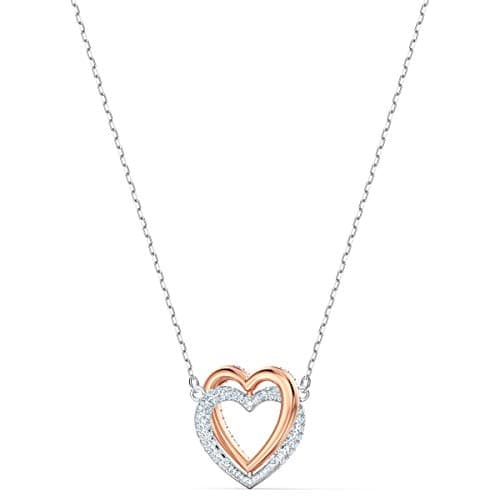 Swarovski Infinity Heart Jewelry Collection - Rose Gold & Rhodium Tone Finish Necklaces and Bracelets for Women
| Swaro