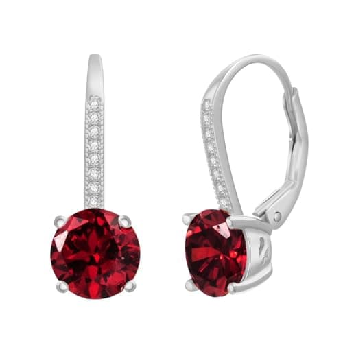 LESA MICHELE Rhodium Plated Sterling Silver Cubic Zirconia Drop Bridal Earrings for Women
| LESA MICHELE Rhodium Plated