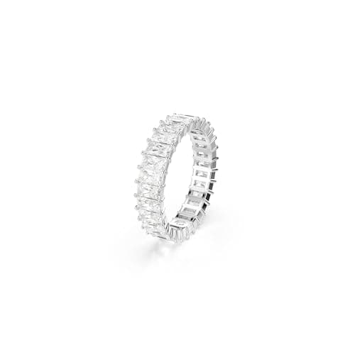 Swarovski Matrix Clear Baguette Cut Rhodium Finish Ring for Elegant Everyday Wear
| Swarovski Matrix Clear Baguette Cut