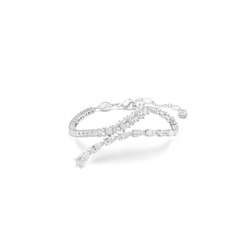 Swarovski Matrix Clear Rhodium Finished Mixed Cuts Bracelet for Elegant Formal Events
| Swarovski Matrix Clear Rhodium
