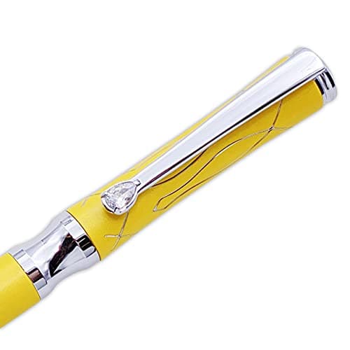 Lachieva Lux Nice Elegant Crystal Executive Metal Ballpoint Pen for Women - Barbie Pink