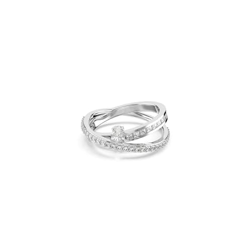 Swarovski Hyperbola Ring - Mixed Cuts Clear Rhodium Finish for Women Wedding Parties
| Swarovski Hyperbola Ring - Mixed