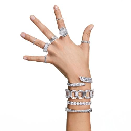 Swarovski Constella Crystal Ring Jewelry Collection - Elegant Pavé Clear Crystals for Fashionable Ladies
| Swarovski Co