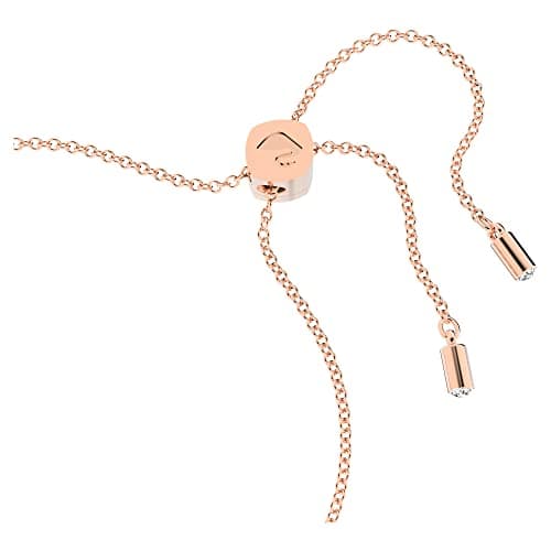 Swarovski Lilia Bracelet: Butterfly Design, White Color, Rose-Gold Tone Plated for Women