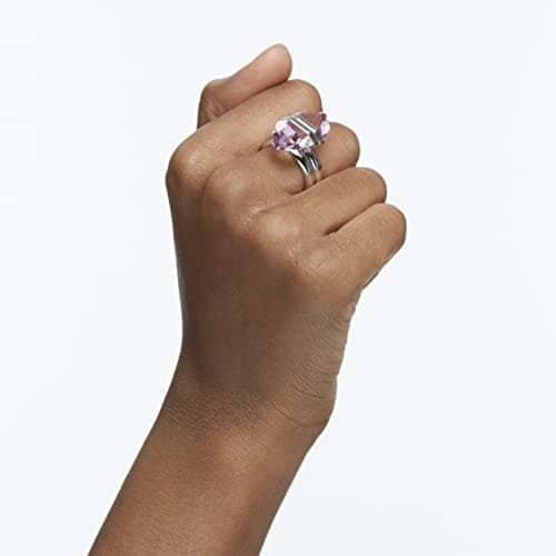 Swarovski Lucent Crystal Ring Jewelry Collection for Women with Rhodium Tone Finish and Pink Crystals
| Swarovski Lucen