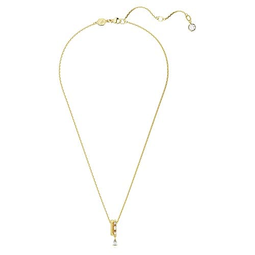 Swarovski Dextera Pendant Necklace with Mixed Cut Stones for Women for Everyday Wear Sparkling Crystal Accents 18K Gold