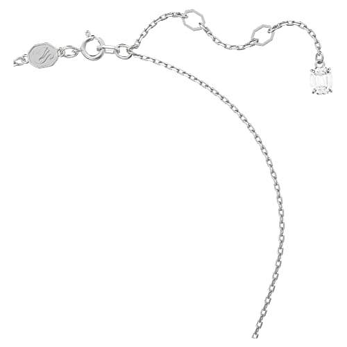 Swarovski Matrix Crystal Jewelry Collection with Heart Symbols and Rhodium Finished Metal for Women Casual WearSparkling