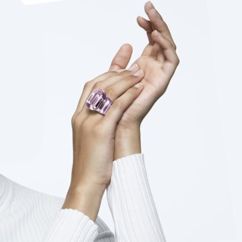 Swarovski Lucent Cocktail Ring Jewelry Collection for Women Blue Crystal Pink Crystal Party Events