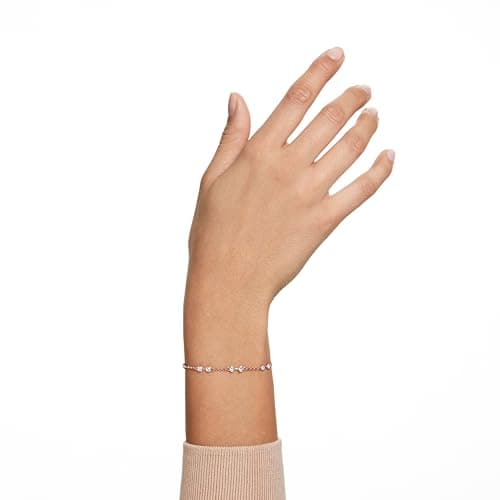 Swarovski Remix Collection Round Cut Clear Strand Rose Gold-Tone Finish for Fashion Accessories Jewelry