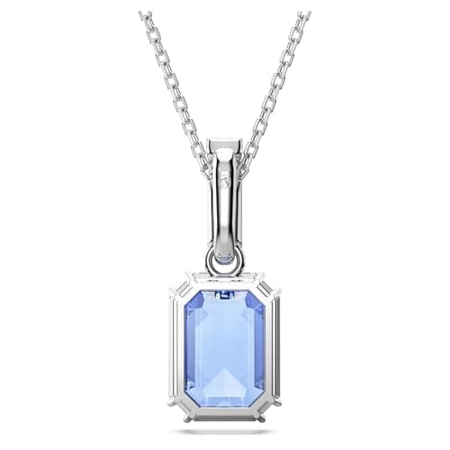 Swarovski Millenia Pendant Octagon Cut Blue Rhodium Finished Pendant Necklace Women Jewelry