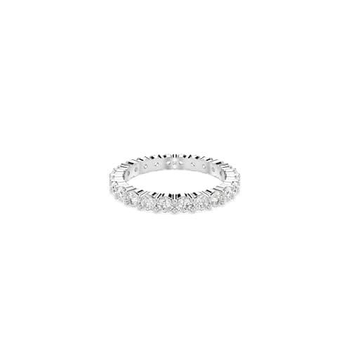 Swarovski Matrix Crystal Ring Collection, Round Cut, Prong Setting, Rhodium Finish for Elegant Women
| Swarovski Matrix