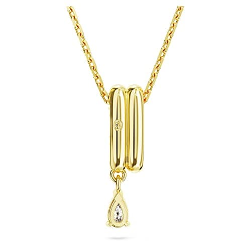 Swarovski Dextera Pendant Necklace with Mixed Cut Stones for Women for Everyday Wear Sparkling Crystal Accents 18K Gold