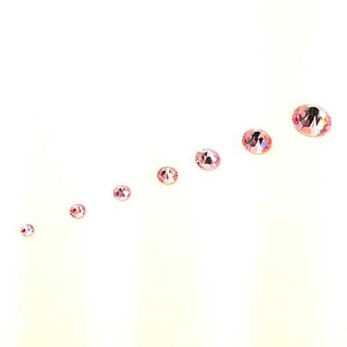 Swarovski Light Rose Pink Crystal Flatbacks Rhinestones Nail Art for Wholesale