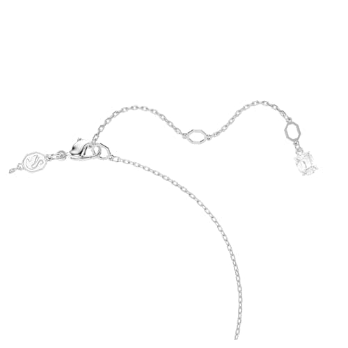Swarovski Stilla Pendant Square Cut Clear Rhodium Finished Jewelry for Women Evening Party