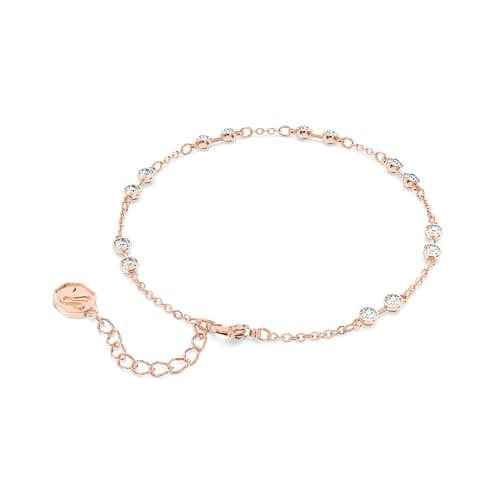 Swarovski Remix Collection Round Cut Clear Strand Rose Gold-Tone Finish for Fashion Accessories Jewelry