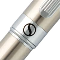 Silver Chrome Ballpoint Pen - Stunning Luxury Pen with 24K Gold Finish, Professional Gift Set for Men & Women, Office Ba