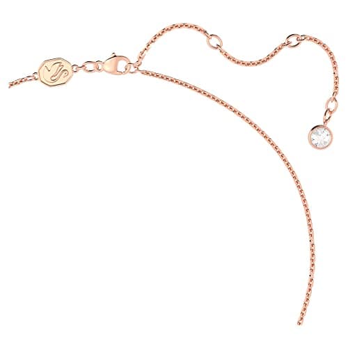 Swarovski Una Jewelry Collection: Rose Gold Earrings, Necklace, andbracelet with Clear Crystals