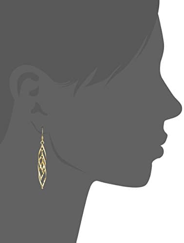 Amazon Essentials Sterling Silver Linear Swirl French Wire Earrings for Women Everyday Fashion Ear Accessory 10mm Diamet