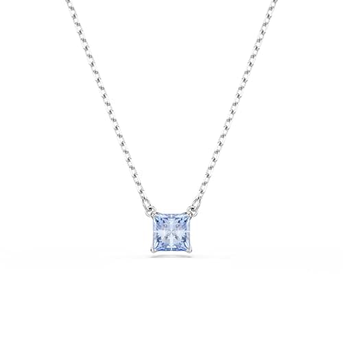 Swarovski Matrix Blue Square Cut Rhodium Finish Pendant for Fashionable Jewelry Accessories
| Swarovski Matrix Blue Squ