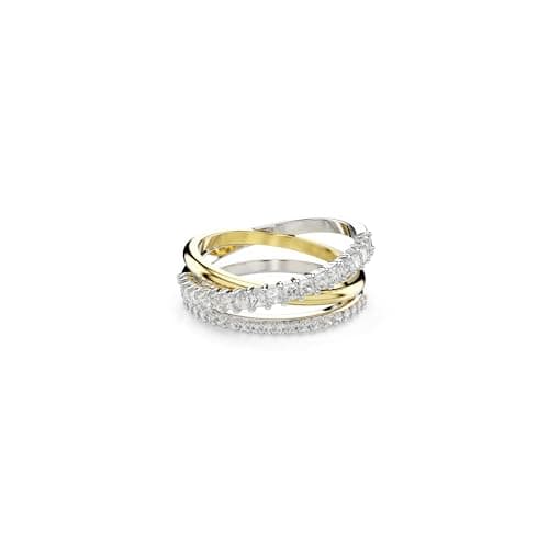Swarovski Hyperbola Ring - Mixed Cuts Clear Rhodium Finish for Women Wedding Parties
| Swarovski Hyperbola Ring - Mixed