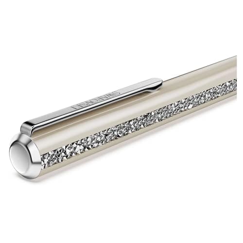 Swarovski Crystal Shimmer Glide Beige Lacquered Chrome Plated Ballpoint Pen for Fashionable Office Work
| Swarovski Cry