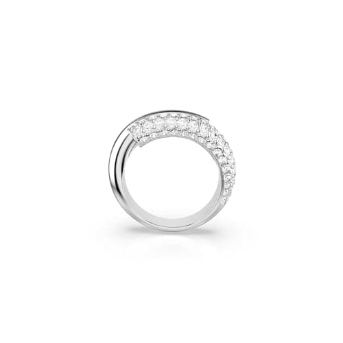 Swarovski Dextera Ring, Clear, Rhodium Finish for Fashionable Women, Formal Events
| Swarovski Dextera Ring, Clear, Rho