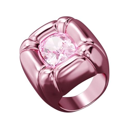 Swarovski Dulcis Cocktail Ring Jewelry Collection Pink Crystals for Women Parties Wedding