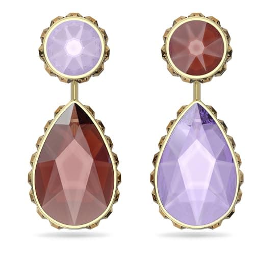 Swarovski Chroma Crystal Pendant Necklace Collection Gold Tone Finish Setting for Special Occasions
| Swarovski Chroma
