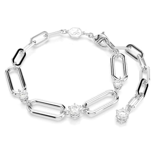 Swarovski Constella Jewelry Collection - Coordinating Necklace and Bracelet, Crystal & Chain Design, Rhodium Finish
| S