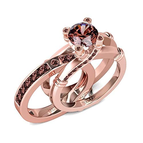 Jeulia Diamond Band Rings for Women CZ Sterling Silver Interchangeable Ring Sets Engagement Wedding Anniversary Promise