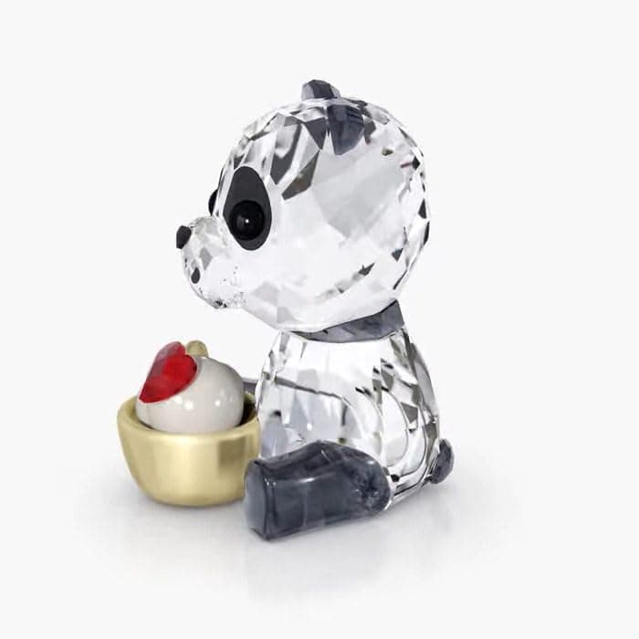 Swarovski Crystal Cariti Panda Figurine Red Love Shaped Heart Gift for Couples Valentine's Day