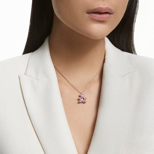 Swarovski Teddy Bear Pendant Necklace - Pink Crystals, Rose Gold-Tone Finish for Women
| Swarovski Teddy Bear Pendant N
