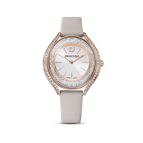 Swarovski Crystalline Aura Watch for Women with Taupe Leather Strap and Rose-Gold Tone Finish
| Swarovski Crystalline A