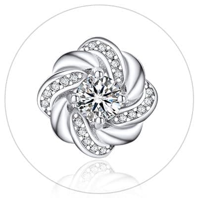 Moissanite Earrings for Women Gifts for Christmas 1/2 Carat D Color VVS1 Moissanite Stud Earrings 925 Sterling Silver Ha