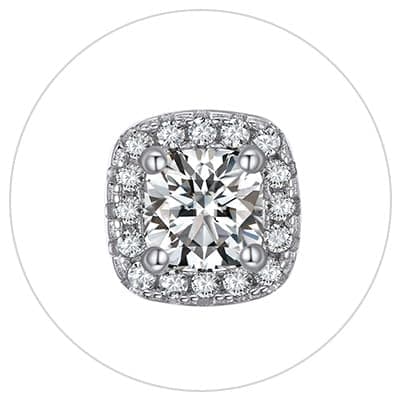 Moissanite Earrings for Women Gifts for Christmas 1/2 Carat D Color VVS1 Moissanite Stud Earrings 925 Sterling Silver Ha