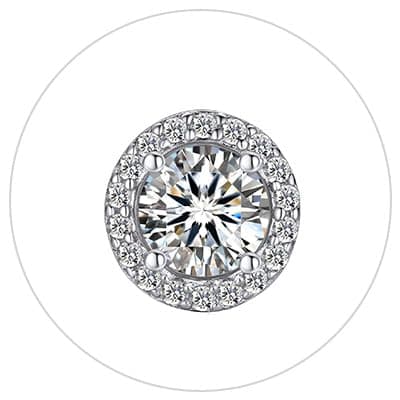 Moissanite Earrings for Women Gifts for Christmas 1/2 Carat D Color VVS1 Moissanite Stud Earrings 925 Sterling Silver Ha