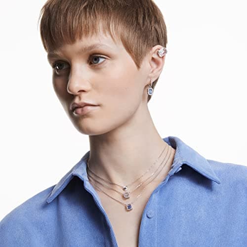 Swarovski Millenia Blue Octagon Cut Zirconia Necklace for Women, Evening Events, Sparkling Glittering Design
| Swarovsk