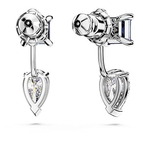 Swarovski Mesmera Drop Earrings for Women with Sparkling Details Perfect for Parties, 925 Silver, |5cm Length, Glitterin