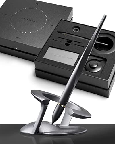 Novium Hoverpen |0 Interstellar Edition - Space Black Ballpoint Pen, Unique Conversational Starter, Premium Futuristic D