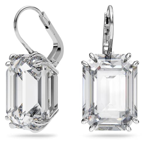 Swarovski Millenia Drop Earrings with Clear Oversized Octagon Cut Crystal for Elegant Ladies at Formal Events
| Swarovs