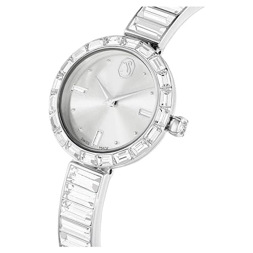 Swarovski Matrix Bangle Watch, Stunning Crystal Design, Fashionable and Durable, Women, Formal Events and Daily Wear, 3