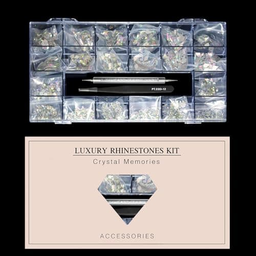 600 Crystal AB Diamonds + 2500 Flat Rhinestones Mix for DIY Crafts
| 3D Ornament Flat Back Rhinestone Crystals Set for