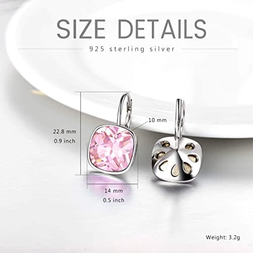 AOBOCO Sterling Silver Hypoallergenic Crystal Earrings for Women Anniversaries and Birthdays
AOBOCO Austrian Crystal Hyp