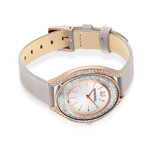 Swarovski Crystalline Aura Watch for Women with Taupe Leather Strap and Rose-Gold Tone Finish
| Swarovski Crystalline A