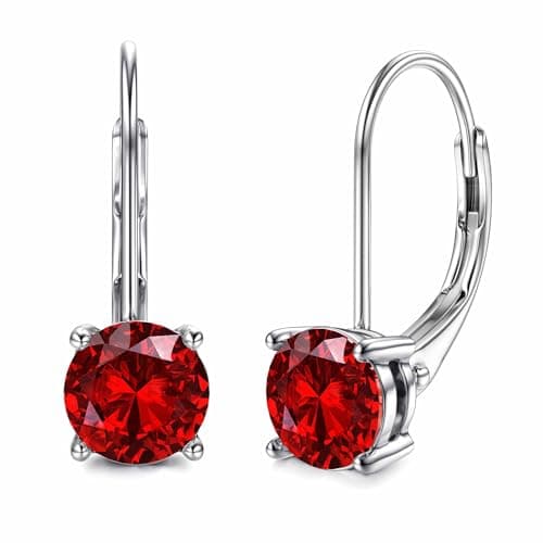 Blahanna Moissanite Earrings - D Color 1.0ct-|0ct Brilliant Round Cut Lab Created Diamonds 18K White Gold Plated Sterlin