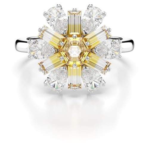 Swarovski Idyllia Cocktail Ring Collection for Women Party Events Sparkling Crystal Design Silver Tone