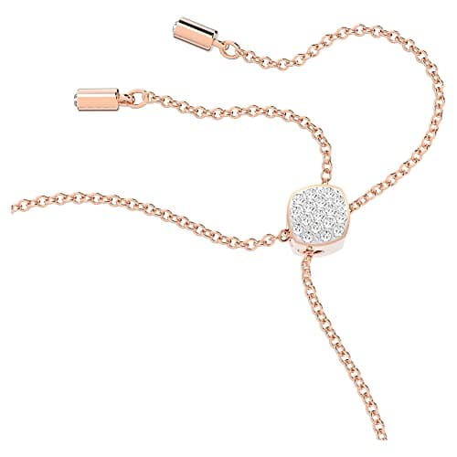 Swarovski Lilia Bracelet: Butterfly Design, White Color, Rose-Gold Tone Plated for Women