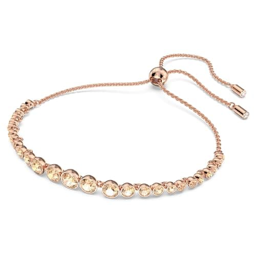 Swarovski Emily Tennis Bracelet Jewelry Clear Crystals Blue Crystals Pink Crystals for Women Sporty Style